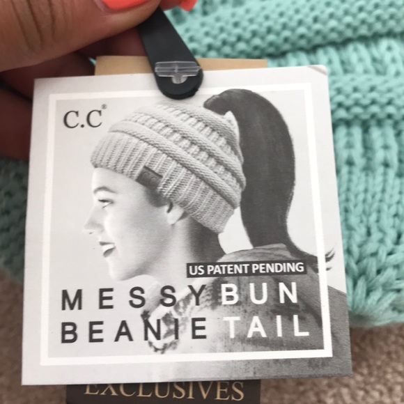 Messy Bun Beanie - Picture 2 of 4